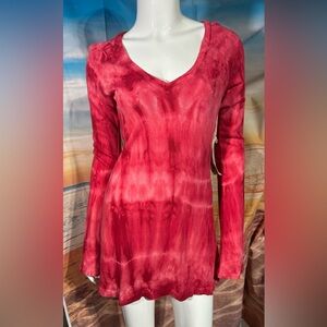 Pink Lotus Cotton Tie Dye Top